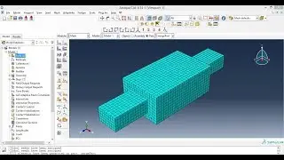 Abaqus Tutorial Videos - How to Merge and Mesh the Parts in Abaqus 6.14