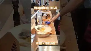 Macarrão Feito Dentro do Queijo | Mercado do Bolhão (parte 11) | Porto - Portugal | #viagem