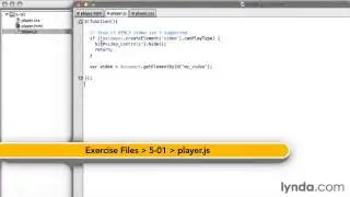 Setting up the JavaScript - HTML5 Video and Audio in Depth