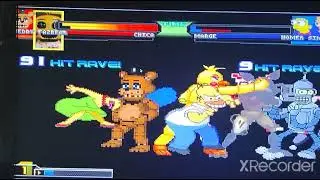 Sandal M.U.G.E.N Battle 42: Team Freddy vs Team Homer