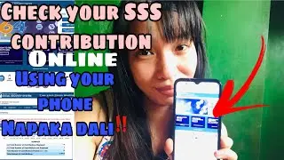 Check your SSS contribution online using your Phone ang dali Lang pala!