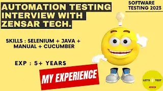 Automation Testing interview with Zensar | Skills: Java + Selenium + Manual | Software Testing Zone