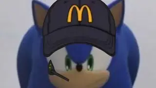 Sonic tries the Grimace Shake