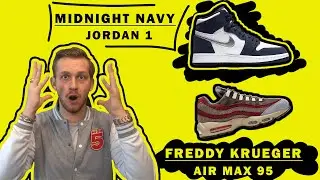 NIKE JORDAN 1 HIGH OG MIDNIGHT NAVY + AIR MAX 95 FREDDY KRUEGER! RELEASE OF OCTOBER 31TH IN 2020...