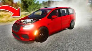 I Hellcat Swapped a MINIVAN in BeamNG Drive