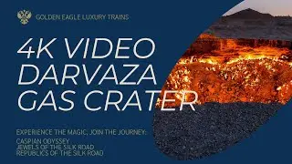 4K Drone Footage - "Door to Hell"  Darvaza Gas Crater