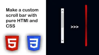 Make a custom scroll bar for your website with pure HTML & CSS