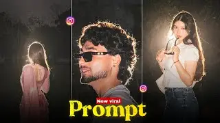 Instagram Trending Night Light Cinematic Ai Photo Editing | Ai Viral Photo Editing Editing Prompt 