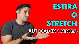 🔴 Cómo ESTIRAR OBJETOS en AUTOCAD | Utilizar Comando Stretch o Estira ✅