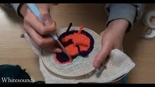 ASMR - Punch needle  (40minutes Satisfaction)