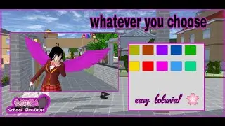 how to change wings color in sakura | easy toturial🌸| •Cara Mengubah Warna Sayap