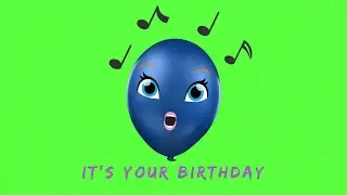 Amazing 3D Balloon Singing | Free Green Screen