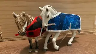 DIY! HOW TO MAKE A SCHLEICH HORSE BLANKET!! (Read desc please:))