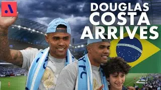 Douglas Costa lands in Australia | Sydney FC fans' brilliant welcome for Brazil star