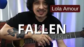 Fallen easy chords 'guitar tutorial' for beginners - song by Lola Amour