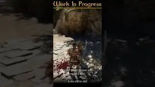 [UE5 RPG] WIP Blood System for Melee Combat #unrealengine
