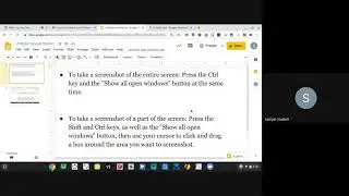 How to put a screen shot into a google slide on a chromebook