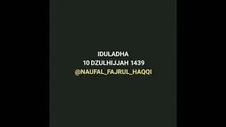 Iduladha 10 Dzulhijjah 1439