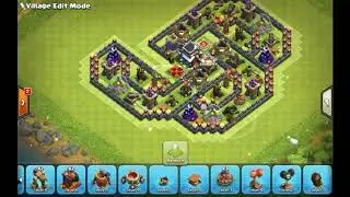 UNBEATABLE  Town hall 9 Base Layout CoC Th9 Best Trophy Pushing Base 2017   Clash of Clans