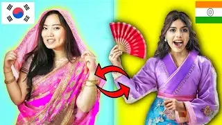 Indian Girl Swapped Lives with Korean Girl 🇰🇷🇮🇳 ft. 