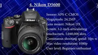 Top Ten Best beginner DSLR Cameras 2019