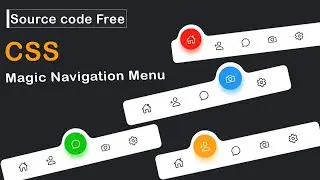 Magic Navigation Menu Indicator using HTML CSS And JavaScript | Navigation Menu Design