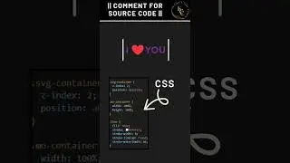 I Love You Animation | HTML CSS  JS | 
