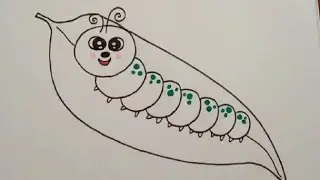 How to draw a cute caterpillar#howtodraw #artforkidshub #cocomarker #yokidz