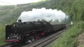01 118 mit Sonderzug in Zwingenberg
