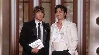 Connor Storrie & Hudson Williams Present Best Supporting Female Actor – TV | 83rd Golden Globes