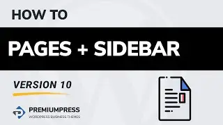 How to setup WordPress pages with sidebars | PremiumPress 2020