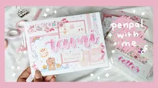 penpal with me 💌 | birthday / pink theme 🌷