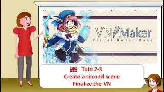 Visual Novel Maker - Tuto 2-3 - Create a second scene - Create a scene 