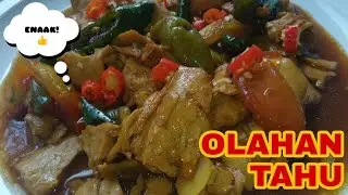 Olahan tahu dijadikan menu buat sarapan enaaak bikin nafsu makan bertambah!!!