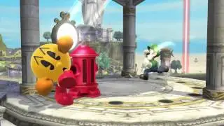 PAC MAN in Super Smash Bros Wii U/3DS Trailer