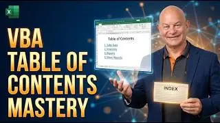 How To Create A Table Of Contents In Excel In 1 Click + Free Template