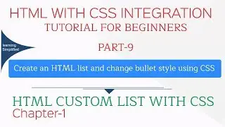 Create an HTML list and change bullet style using CSS