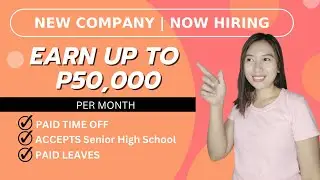WORK FROM HOME (EARN UP TO P50,000 PER MONTH) ACCEPTS SENIOR HIGH SCHOOL | SINCERELY CATH