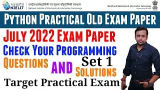 Python Old Practical Paper Set 1 । Target Practical Exam । Practical Paper । List Program ।  Python