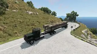 Truck vs Descent Road – BeamNG.Drive