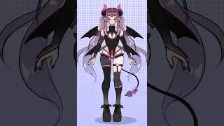 succubus princess design 😈🩷 #digitalart #smallbusiness #characterdesign #art