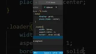 CSS Tricks 04 | HTML CSS Loading Animation #cssanimation #frontend #coding #css