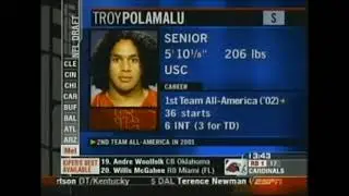 Steelers Select Troy Polamalu (2003 NFL Draft)
