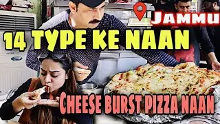 JAMMU: KALADI WALA CHEESE BURST NAAN | panjtirthi naan wale | GULSHAN NAAN HOUSE|street food ka baap