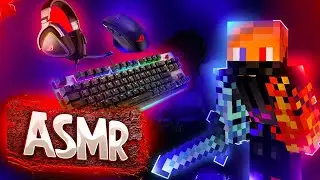 ASMR TAPPING in MINECRAFT🔊! ЗВУКИ МЫШИ и КЛАВИАТУРЫ🔉 !  [ Sky Wars + Building , hypixel ]