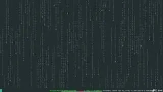 Some fun in the terminal with cmatrix! Run the matrix code in the terminal!
