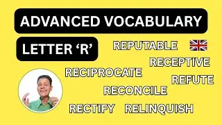 ADVANCED VOCABULARY LETTER R With Examples BRITISH ENGLISH PRONUNCIATION #britishenglishteacher