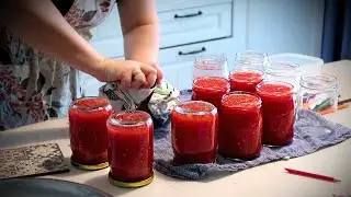 Перетертый томат на зиму без соли, сахара и уксуса