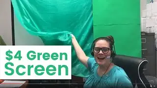 Izzy's Cheap Green Screen from Dollar Tree