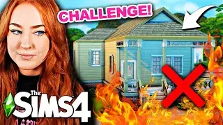 Renovating This GROSS Base Game House Using Almost IMPOSSIBLE Restrictions